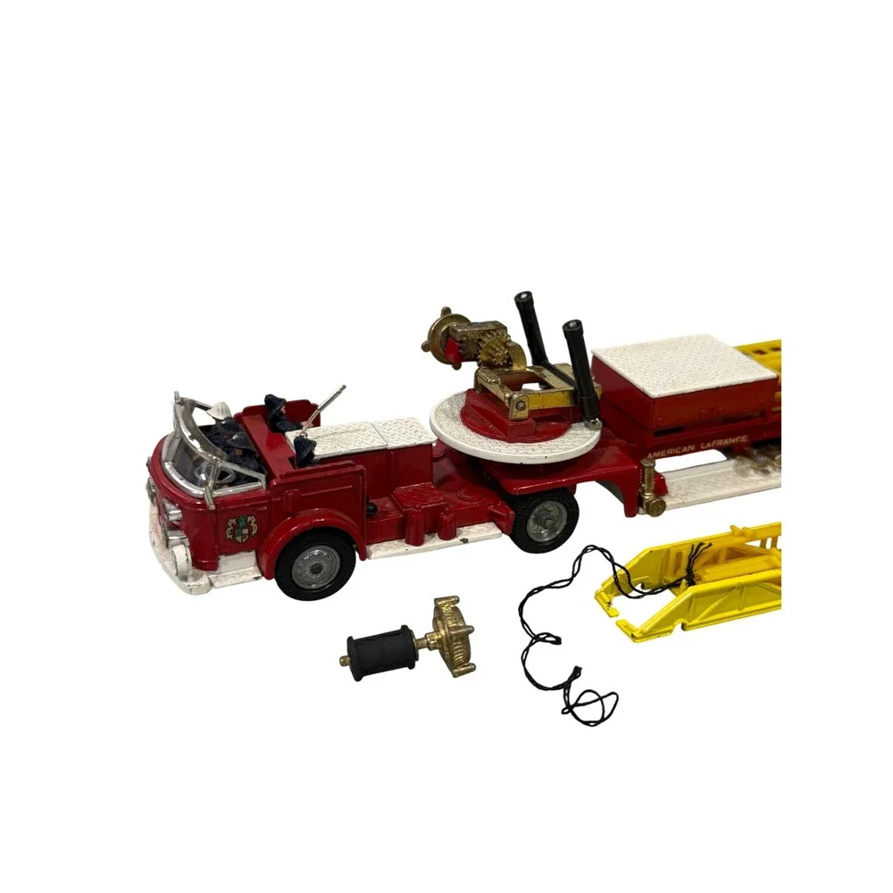 Vintage Corgi Major Toys American LaFrance Aerial Rescue Truck Red White